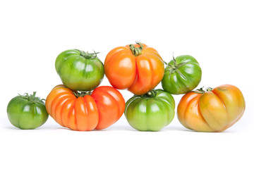green and orange tomatoes