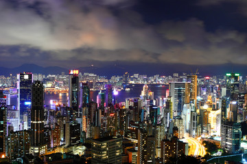 Obraz premium Hong Kong at night