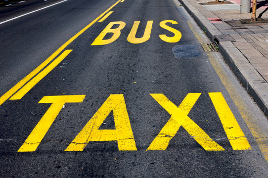 Taxi and bus