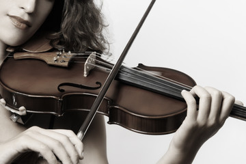 Violin musical instrument violinist hand