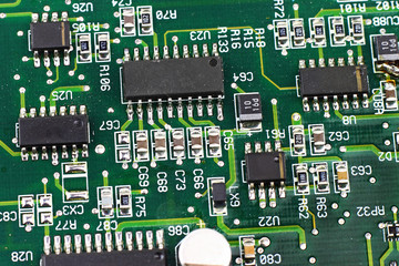 Digital hardware closeup