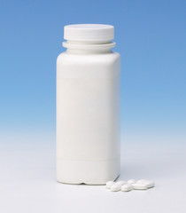Empty label of the vitamins bottle, you could putting your own b