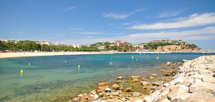 der Urlaubsort Sant Feliu de Guixols an der Costa Brava