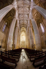 Fototapeta na wymiar interior of Santa Maria da Vitoria Monastery,Batalha,Portugal