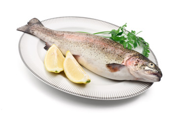 trota salmonata - rainbow trout with lemon