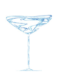 stylized wine glass for fault