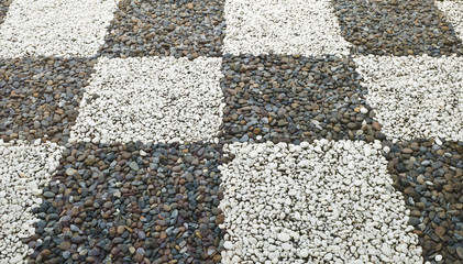 Fototapeta premium decorative pattern of gravel stone