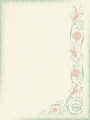 Ornamental floral wedding background.