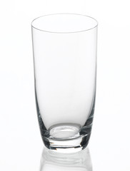 Empty clear glass waiting for your ideas or images to putting in