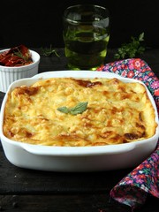 Lasagna with pumpkin