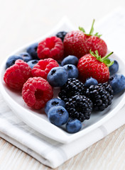 Assorted berries on a plate