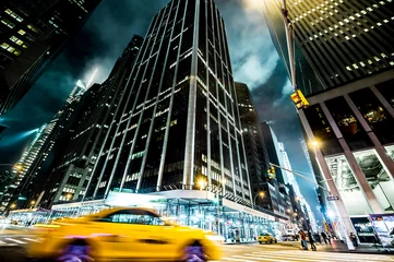Abwaschbare Fototapete New York TAXI Kreuzung in New York