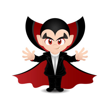 Filming movie about vampire cartoon concept Vector Image