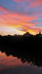 Atardecer en el Guadalquivir.