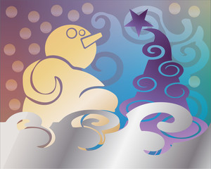 abstract christmas background vector