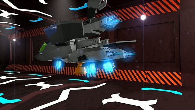 Futuristic space super fighter, alpha channel include.