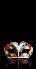 Wandaufkleber Harlequin mask © vali_111