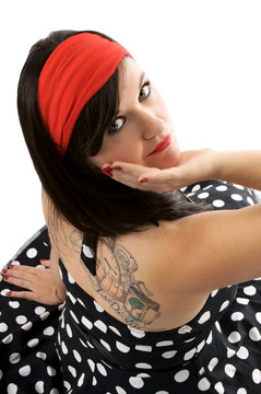 Sixties Girl with Tattoo
