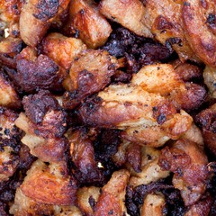 pan-fried sliced pork