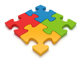 Obraz premium Jigsaw Puzzle Solution