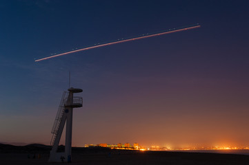 Takeoff at night