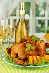 table setting for Thanksgiving day close-up