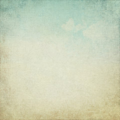 old paper grunge background abstract canvas texture blue sky