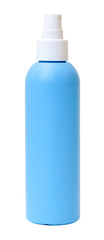 Blue Plastic Bottle with Spray