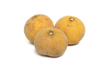 Santol fruit isolated on white background