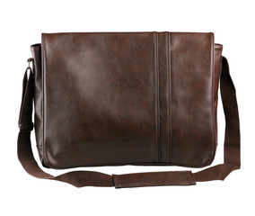 cute and nice haversack bag in brown color made of genuine leath