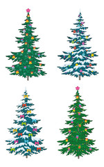 Christmas tree with decoration