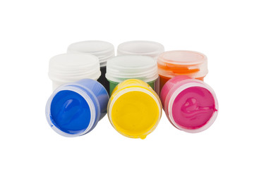 color gouache isolated