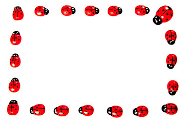cornice coccinelle accese