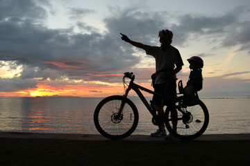 Family silhouette