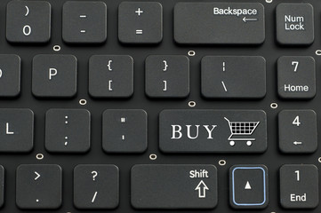 Keyboard and buy sign