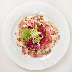 Roast beef with sauce