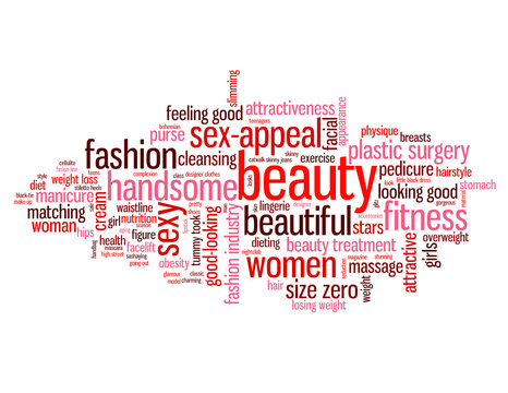 "BEAUTY" Tag Cloud (fashion physical appearance clothes girls)