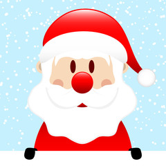 Santa Hat Label Snow