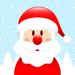 Santa Hat Winter Forest