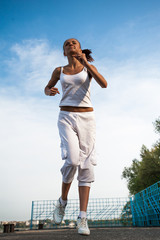 Sport woman training