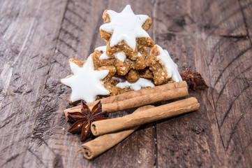 Cinnamon Sweets with christmas decoration