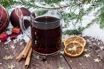 Homemade mulled wine