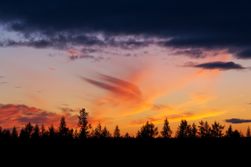 Fototapeta premium Закат на Ямале.