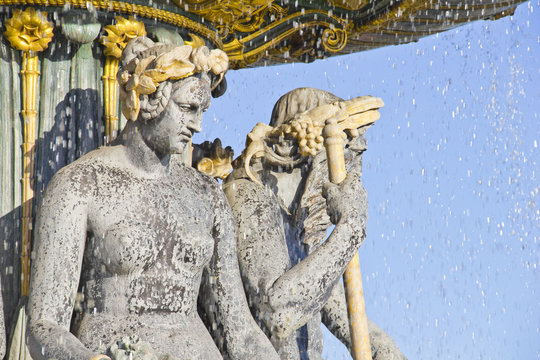 Fountain in the Place de la Concorde, Paris
