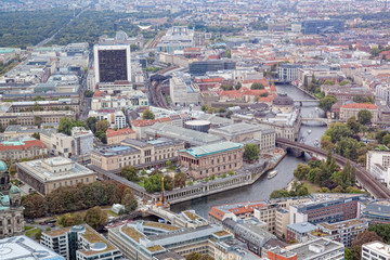 View of Berlin from an observation deck of  television tower