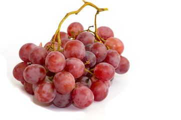 Fototapeta premium Red grapes isolated on white