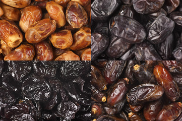 Set of dried fruits