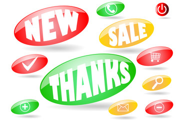 Aqua design beans for web trade design