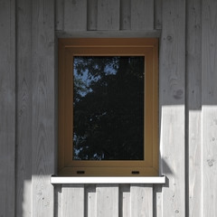House with wooden facade - window
