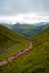 Fototapeta na wymiar Szkocja mountain path